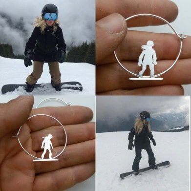 Pendientes Snowboarder